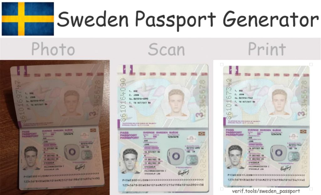 Sweden Passport Verdoc